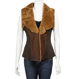 ABSTRACT SHEARLING VEST
