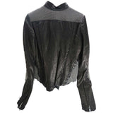 OLD GRINGO METAL MESH LEATHER JACKET-Black