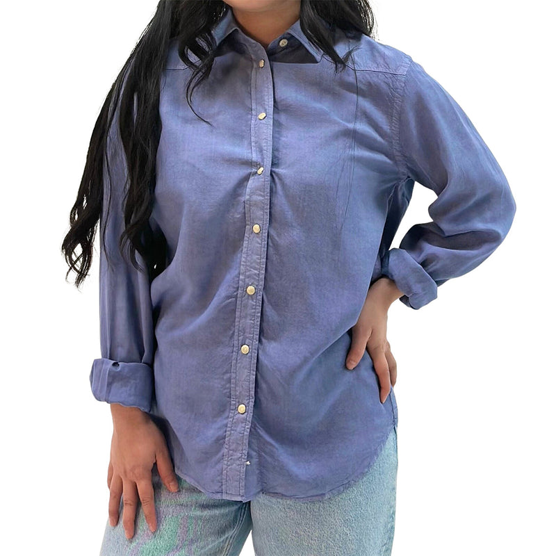 LADIES SHIRT BLUE - LS-1258-1