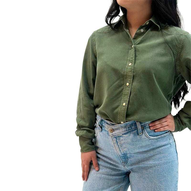 LADIES SHIRT GREEN - LS-1260-1
